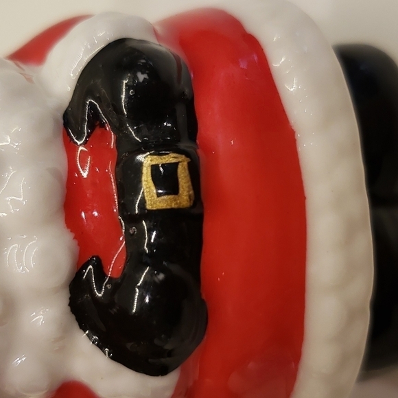 VINTAGE Salt and Pepper Shaker ceramic Santa Clause 3.25"tall Christmas Decor - Picture 11 of 11